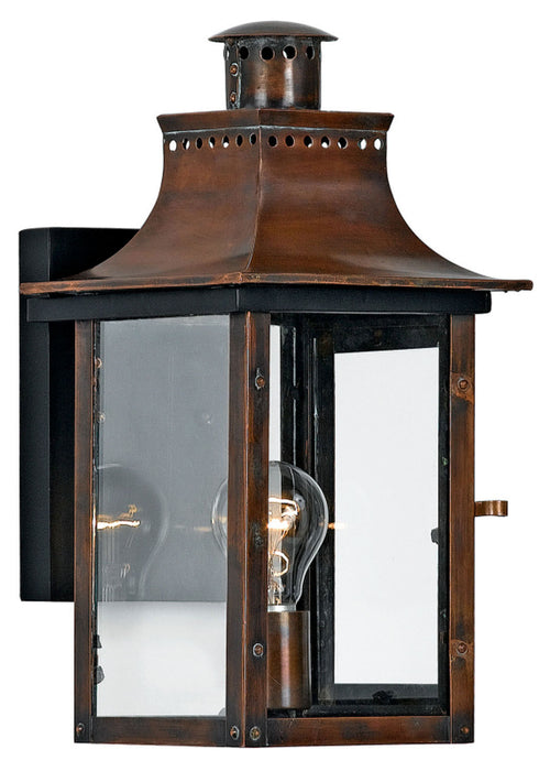 Myhouse Lighting Quoizel - CM8408AC - One Light Outdoor Wall Lantern - Chalmers - Aged Copper