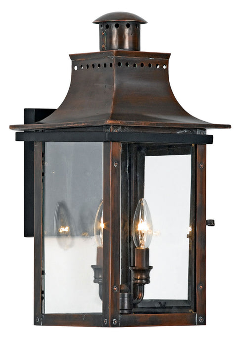 Myhouse Lighting Quoizel - CM8410AC - Two Light Outdoor Wall Lantern - Chalmers - Aged Copper