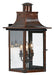 Myhouse Lighting Quoizel - CM8412AC - Three Light Outdoor Wall Lantern - Chalmers - Aged Copper