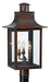 Myhouse Lighting Quoizel - CM9012AC - Three Light Outdoor Post Lantern - Chalmers - Aged Copper