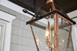 Myhouse Lighting Quoizel - RO1914AC - Four Light Outdoor Hanging Lantern - Rue De Royal - Aged Copper