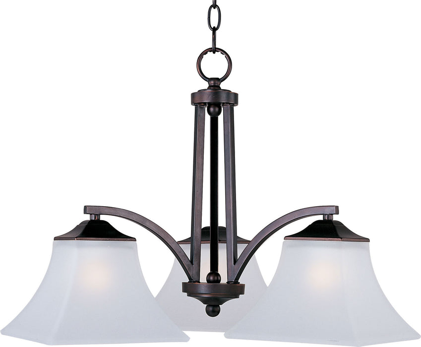 Myhouse Lighting Maxim - 20094FTOI - Three Light Chandelier - Aurora - Oil Rubbed Bronze