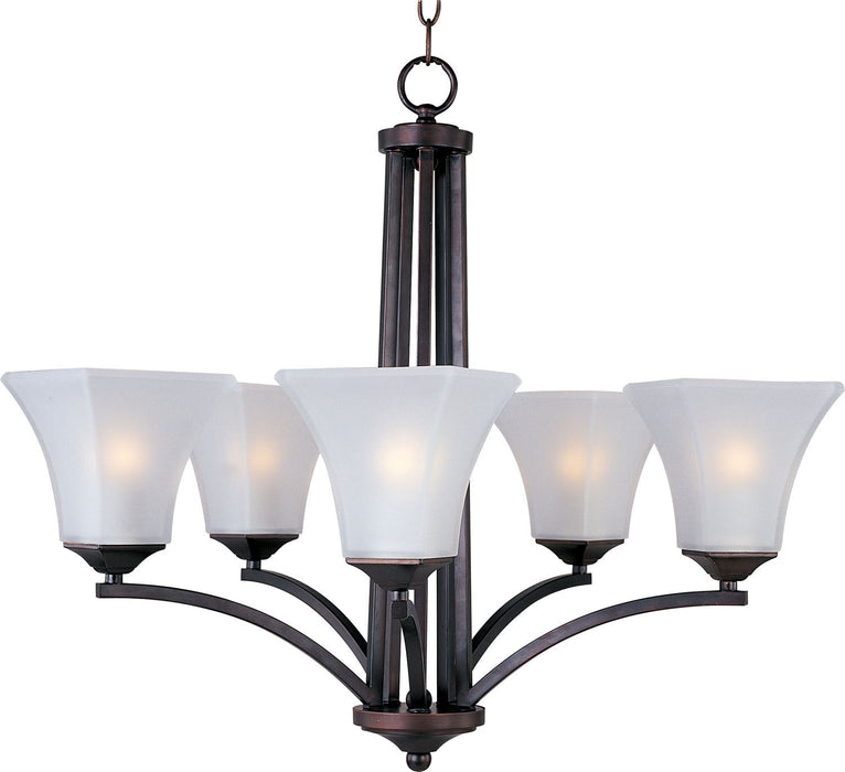 Myhouse Lighting Maxim - 20095FTOI - Five Light Chandelier - Aurora - Oil Rubbed Bronze