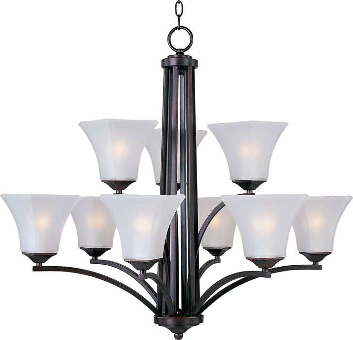 Myhouse Lighting Maxim - 20096FTOI - Nine Light Chandelier - Aurora - Oil Rubbed Bronze