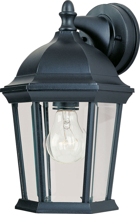 Myhouse Lighting Maxim - 1024BK - One Light Outdoor Wall Lantern - Builder Cast - Black