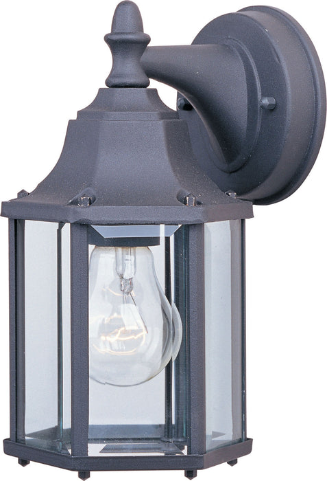 Myhouse Lighting Maxim - 1026BK - One Light Outdoor Wall Lantern - Builder Cast - Black