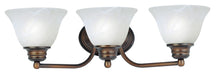 Myhouse Lighting Maxim - 2688MROI - Three Light Bath Vanity - Malaga - Oil Rubbed Bronze