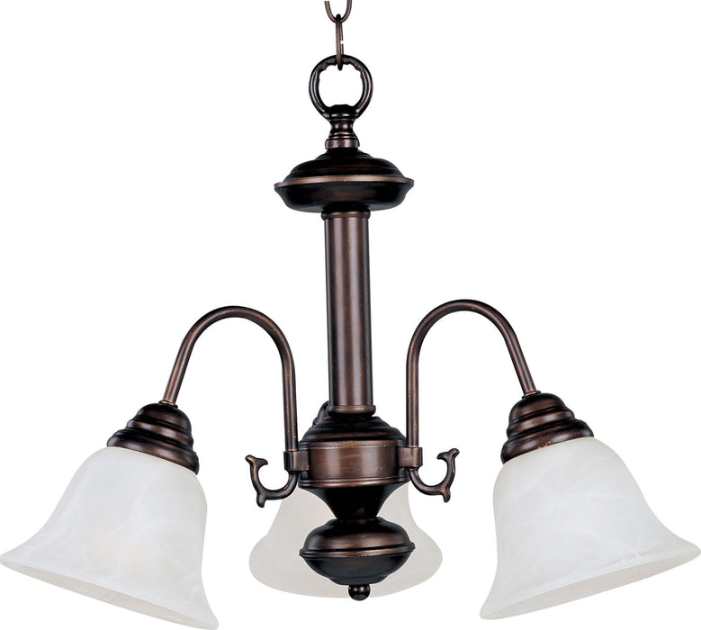 Myhouse Lighting Maxim - 2697MROI - Three Light Chandelier - Malaga - Oil Rubbed Bronze