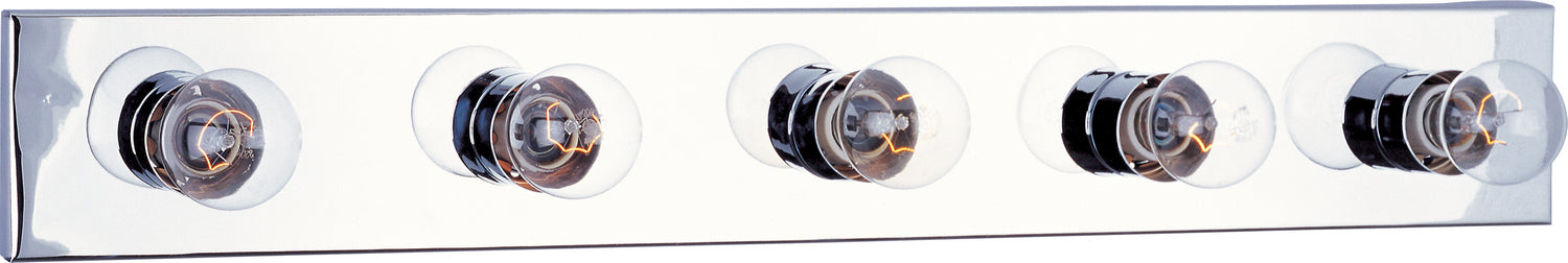 Myhouse Lighting Maxim - 4455PC - Five Light Bath Vanity - Essentials - 445x - Polished Chrome