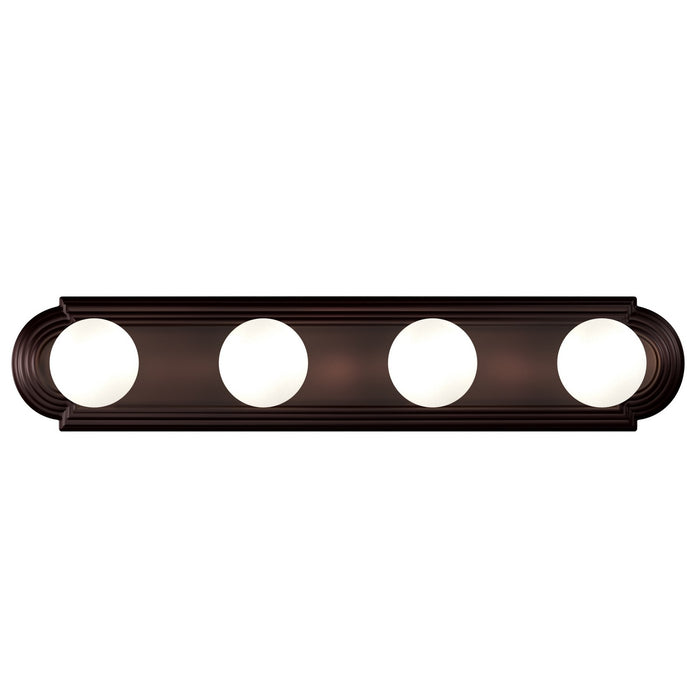 Myhouse Lighting Maxim - 7124OI - Four Light Bath Vanity - Essentials - 712x - Oil Rubbed Bronze