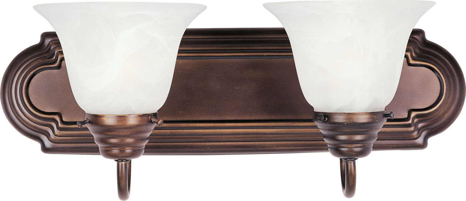 Myhouse Lighting Maxim - 8012MROI - Two Light Bath Vanity - Essentials - 801x - Oil Rubbed Bronze