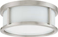 Myhouse Lighting Nuvo Lighting - 60-2859 - Two Light Flush Mount - Odeon - Brushed Nickel