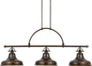 Myhouse Lighting Quoizel - ER353PN - Three Light Island Chandelier - Emery - Palladian Bronze