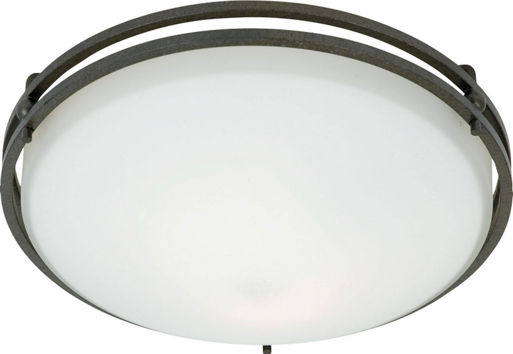 Myhouse Lighting Quoizel - OZ1613IN - Two Light Flush Mount - Ozark - Iron Gate