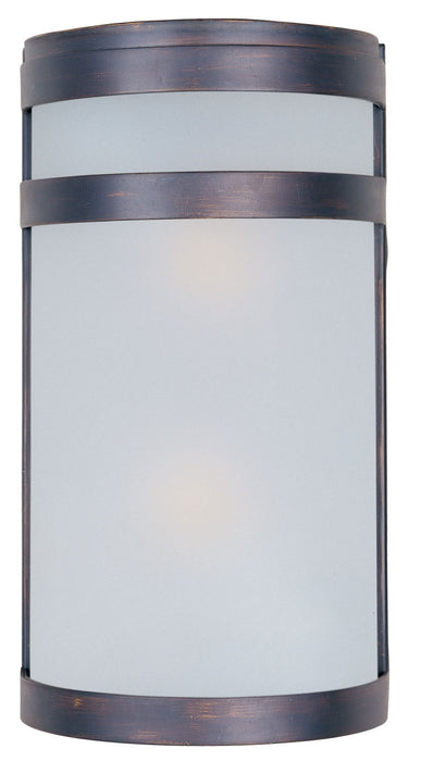 Myhouse Lighting Maxim - 5002FTOI - Two Light Outdoor Wall Lantern - Arc - Oil Rubbed Bronze