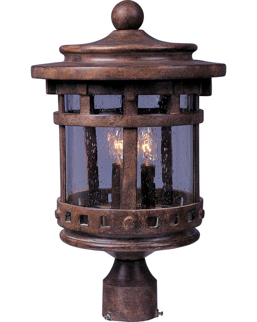 Myhouse Lighting Maxim - 40036CDSE - Three Light Outdoor Pole/Post Lantern - Santa Barbara VX - Sienna