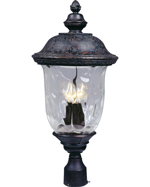 Myhouse Lighting Maxim - 40420WGOB - Three Light Outdoor Pole/Post Lantern - Carriage House VX - Oriental Bronze