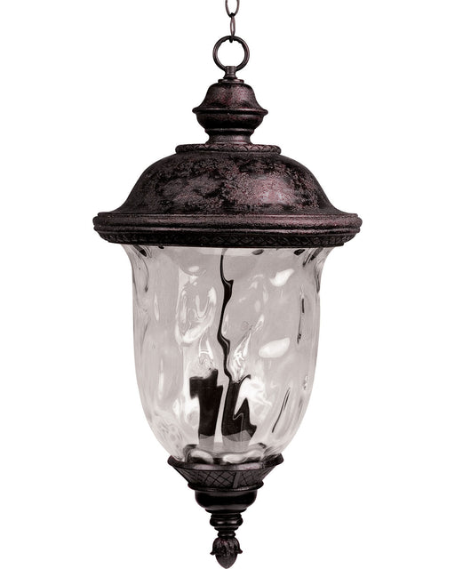 Myhouse Lighting Maxim - 40427WGOB - Three Light Outdoor Hanging Lantern - Carriage House VX - Oriental Bronze