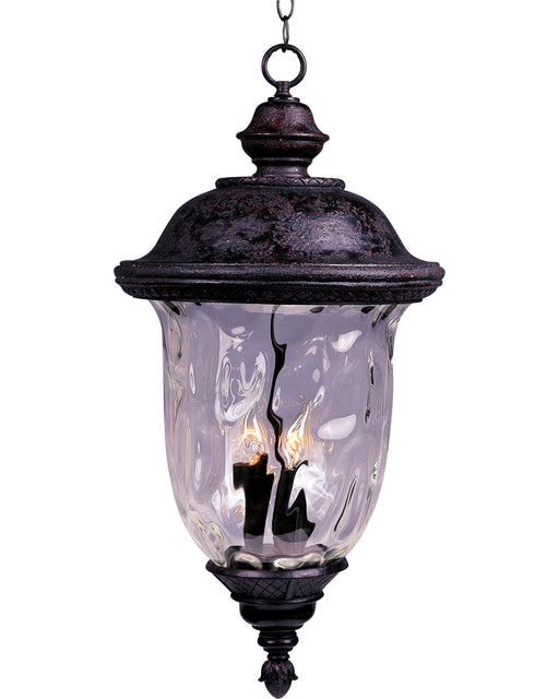 Myhouse Lighting Maxim - 40428WGOB - Three Light Outdoor Hanging Lantern - Carriage House VX - Oriental Bronze