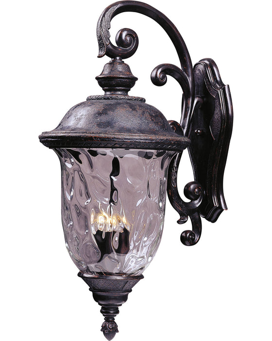 Myhouse Lighting Maxim - 40498WGOB - Three Light Outdoor Wall Lantern - Carriage House VX - Oriental Bronze