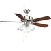 Myhouse Lighting Progress Lighting - P2500-09 - 42"Ceiling Fan - Airpro - Brushed Nickel