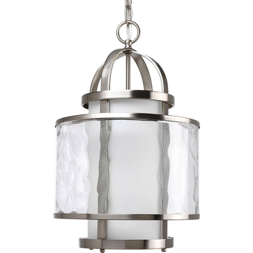 Myhouse Lighting Progress Lighting - P3701-09 - One Light Foyer Pendant - Bay Court - Brushed Nickel