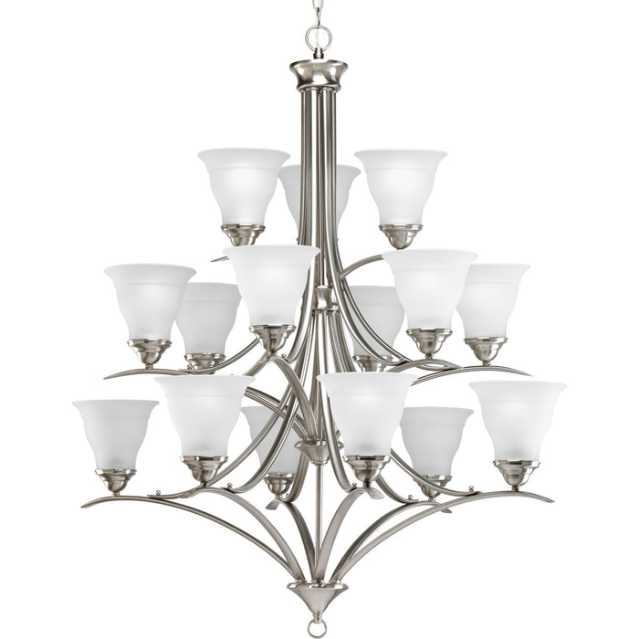 Myhouse Lighting Progress Lighting - P4365-09 - 15 Light Chandelier - Trinity - Brushed Nickel