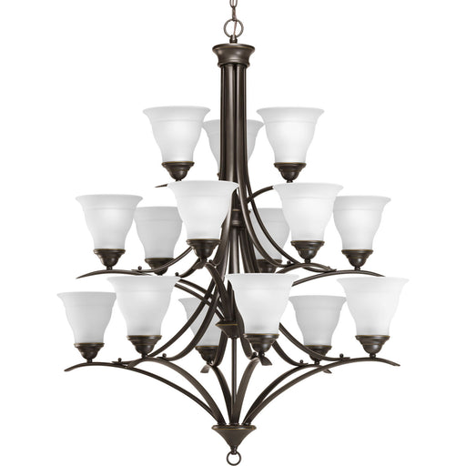 Myhouse Lighting Progress Lighting - P4365-20 - 15 Light Chandelier - Trinity - Antique Bronze