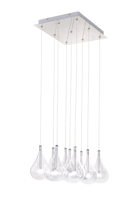 Myhouse Lighting ET2 - E20116-18 - Nine Light Pendant - Larmes - Polished Chrome