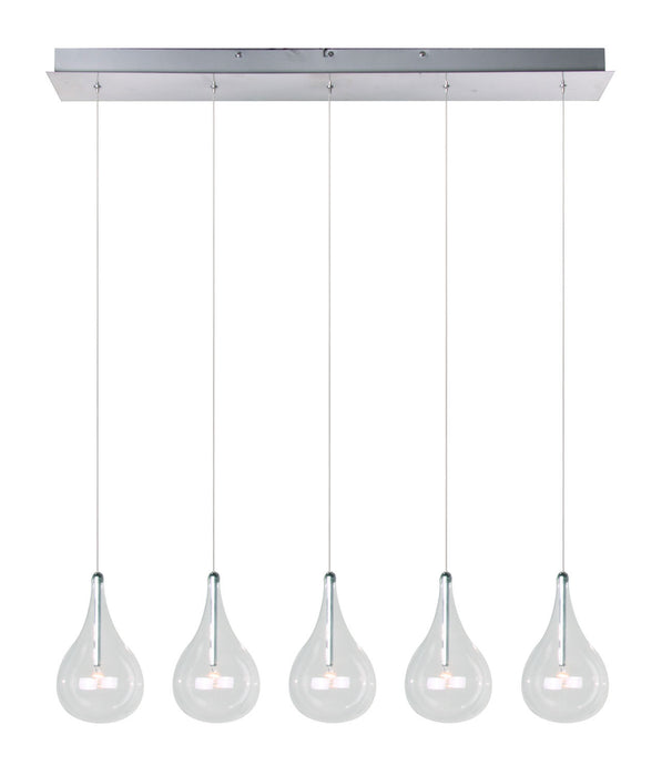 Myhouse Lighting ET2 - E23115-18 - Five Light Pendant - Larmes - Polished Chrome