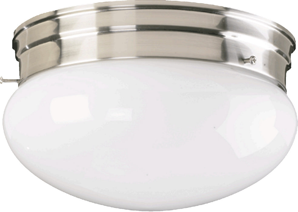 Myhouse Lighting Quorum - 3015-6-65 - One Light Ceiling Mount - 3015 Plain Mushrooms - Satin Nickel