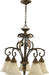 Myhouse Lighting Quorum - 6457-5-44 - Five Light Chandelier - Rio Salado - Toasted Sienna With Mystic Silver