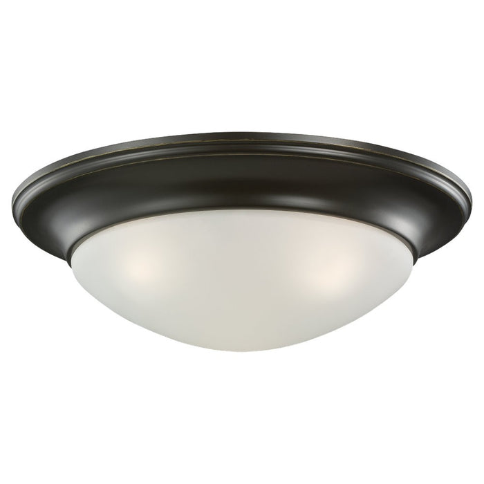 Myhouse Lighting Generation Lighting - 75436-710 - Three Light Flush Mount - Nash - Bronze