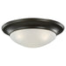 Myhouse Lighting Generation Lighting - 75436-710 - Three Light Flush Mount - Nash - Bronze