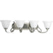 Myhouse Lighting Progress Lighting - P2884-09 - Four Light Bath Bracket - Torino - Brushed Nickel