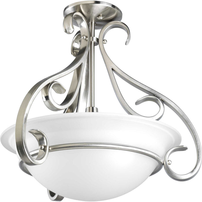 Myhouse Lighting Progress Lighting - P3843-09 - Three Light Foyer Pendant - Torino - Brushed Nickel