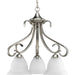 Myhouse Lighting Progress Lighting - P4405-09 - Three Light Chandelier - Torino - Brushed Nickel