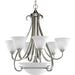 Myhouse Lighting Progress Lighting - P4417-09 - Six Light Chandelier - Torino - Brushed Nickel