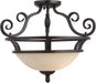 Myhouse Lighting Maxim - 12201FIOI - Two Light Semi-Flush Mount - Manor - Oil Rubbed Bronze