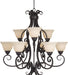 Myhouse Lighting Maxim - 12207FIOI - Nine Light Chandelier - Manor - Oil Rubbed Bronze