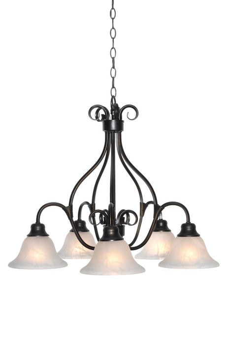 Myhouse Lighting Maxim - 2657MRKB - Five Light Chandelier - Pacific - Kentucky Bronze