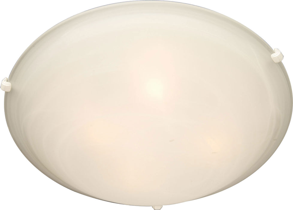 Myhouse Lighting Maxim - 2680MRWT - Two Light Flush Mount - Malaga - White