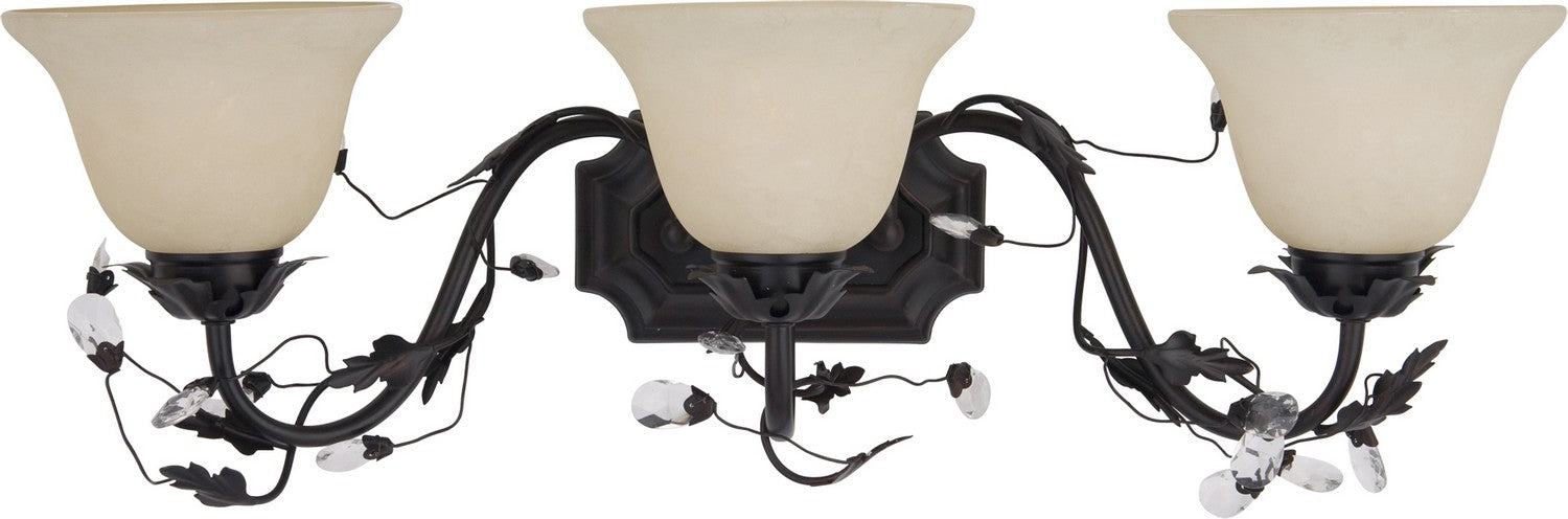 Myhouse Lighting Maxim - 2865FIOI - Three Light Bath Vanity - Elegante - Oil Rubbed Bronze