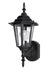 Myhouse Lighting Maxim - 3000CLBK - One Light Outdoor Wall Lantern - Builder Cast - Black