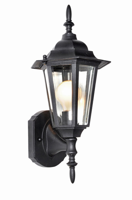 Myhouse Lighting Maxim - 3000CLBK - One Light Outdoor Wall Lantern - Builder Cast - Black