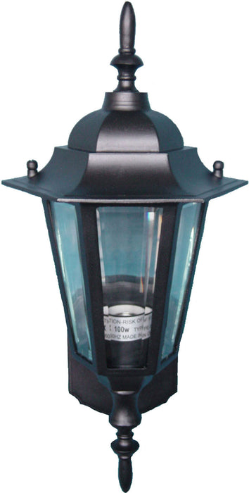 Myhouse Lighting Maxim - 3000CLBK - One Light Outdoor Wall Lantern - Builder Cast - Black