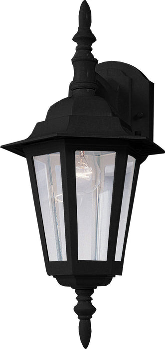 Myhouse Lighting Maxim - 3002CLBK - One Light Outdoor Wall Lantern - Builder Cast - Black