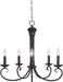 Myhouse Lighting Maxim - 70005OI - Five Light Chandelier - Loft - Oil Rubbed Bronze