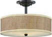 Myhouse Lighting Quoizel - ZE1717K - Three Light Semi-Flush Mount - Zen - Mystic Black