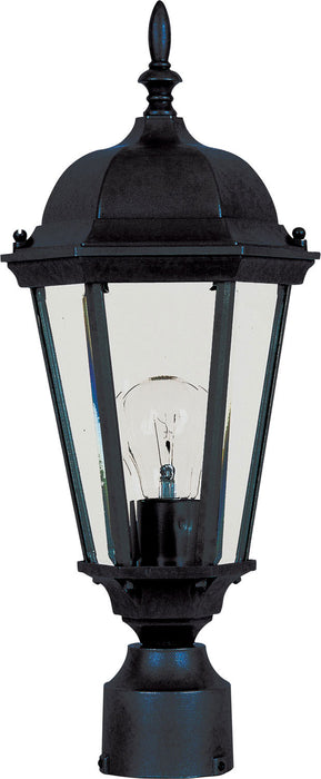 Myhouse Lighting Maxim - 1001BK - One Light Outdoor Pole/Post Lantern - Westlake - Black